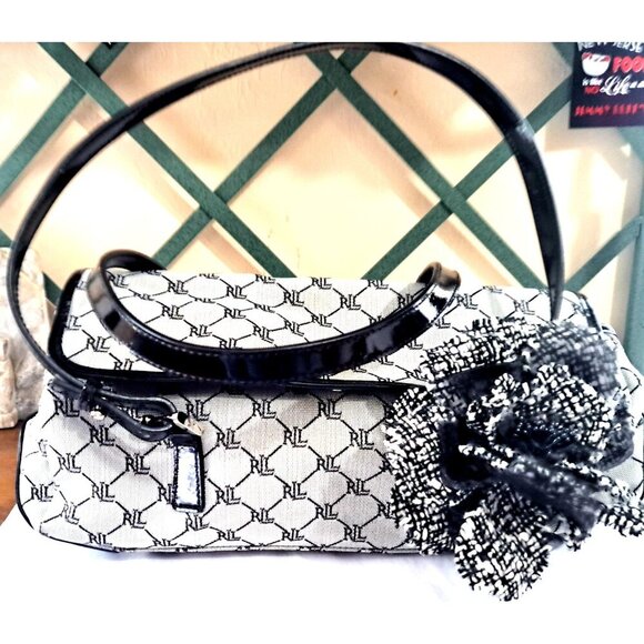 Lauren Ralph Lauren Barrel Roll Handbag Shoulder Straps - Picture 1 of 15